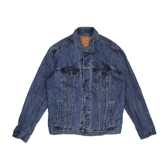 Levi's Classic Blue Denim Trucker Jacket for Men Size Large Vintage Cotton