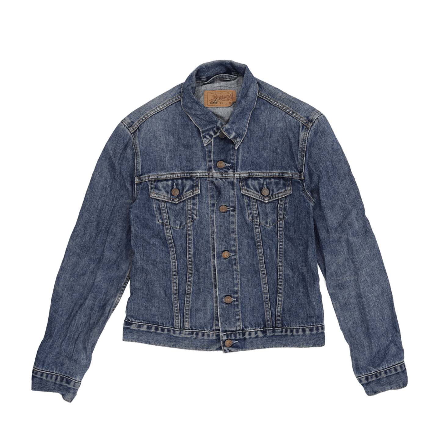 Levi's Vintage Blue Denim Trucker Jacket Medium Cotton