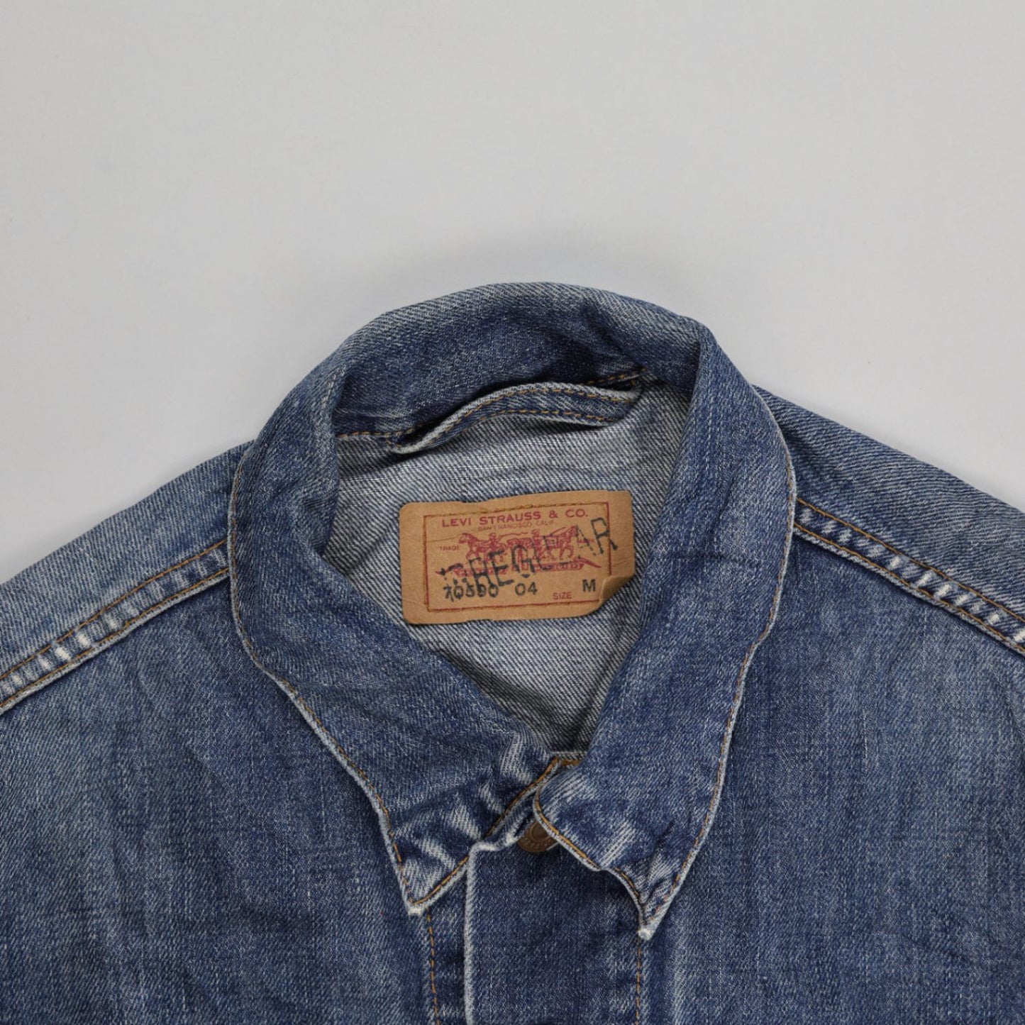 Levi's Vintage Blue Denim Trucker Jacket Medium Cotton