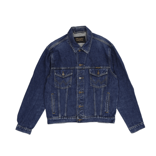 Wrangler Vintage Blue Denim Jacket Men's Medium 100% Cotton Collared
