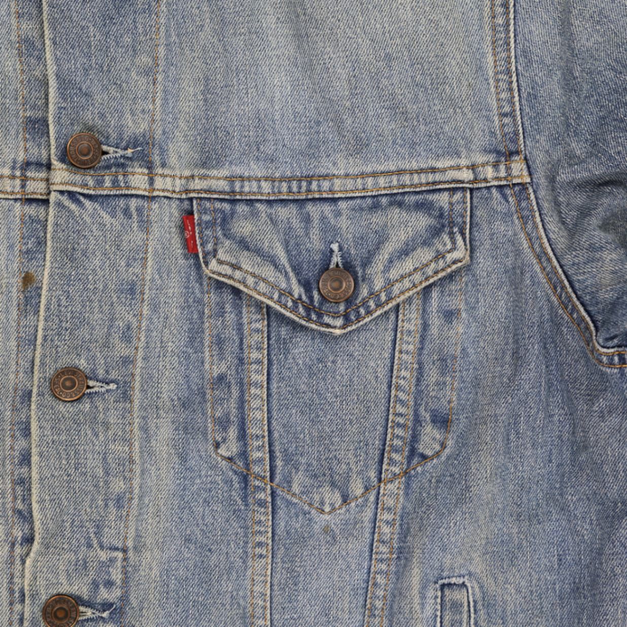 Levi's 70503 Vintage Blue Denim Trucker Jacket Size Large Cotton