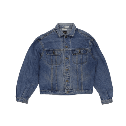 Lee Vintage Blue Denim Trucker Jacket Size Medium Cotton