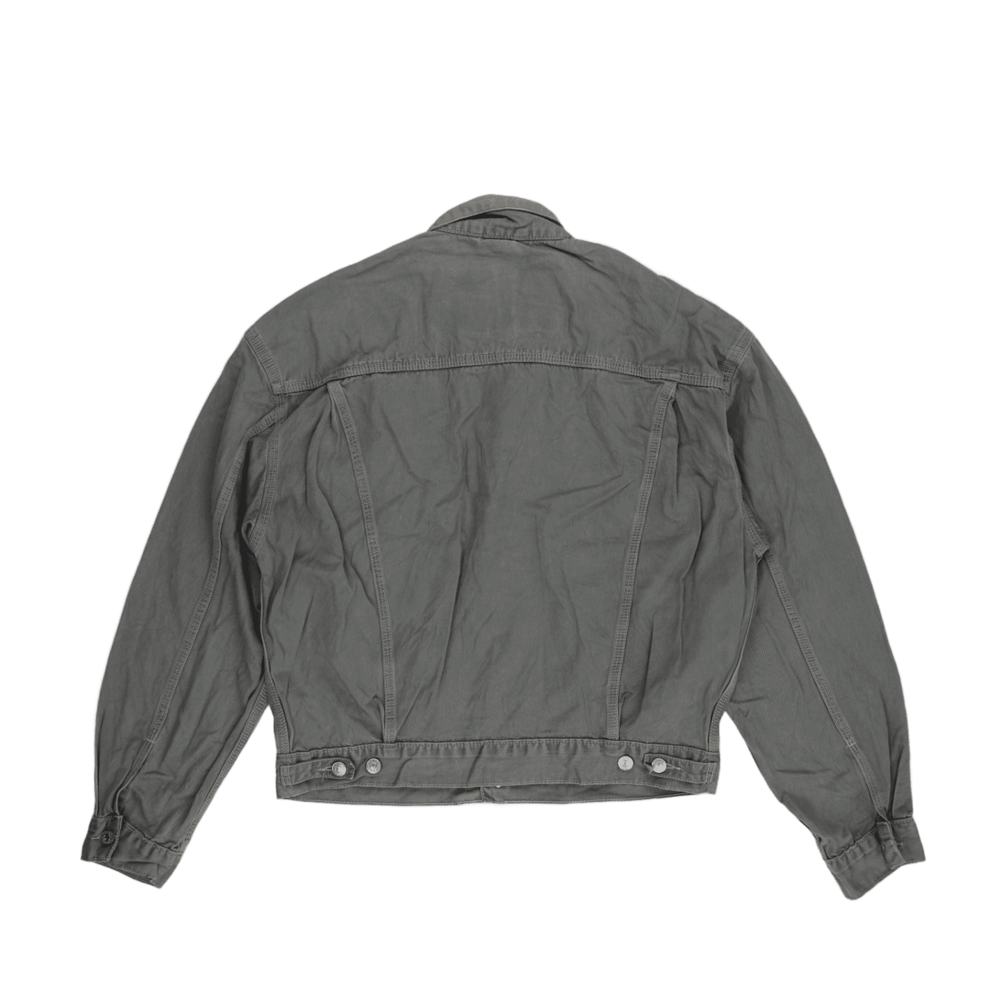 Levi's Vintage Grey Denim Trucker Jacket Men Size L Cotton