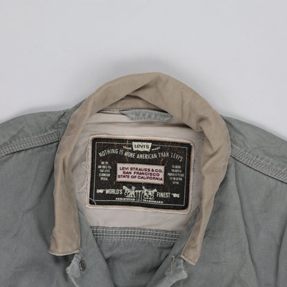 Levi's Vintage Grey Denim Trucker Jacket Men Size L Cotton