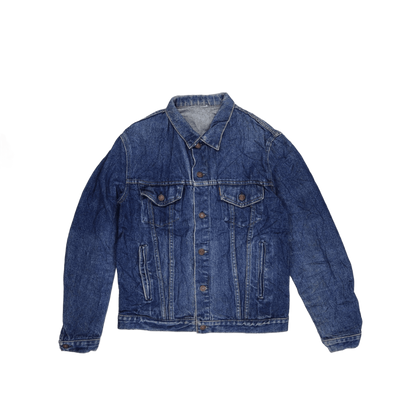 Levi's Vintage Blue Denim Jacket Medium Cotton Collared Outerwear