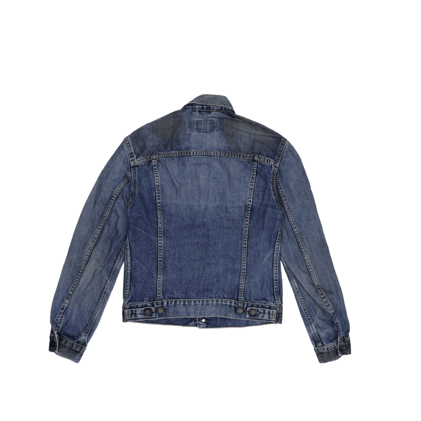 Levi's Girls Vintage Blue Denim Trucker Jacket Medium 100 Cotton
