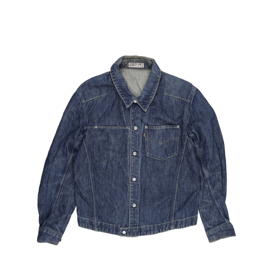 Levi's Vintage Denim Jacket Blue Medium Collared Men's Outerwear