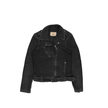 Levi's Black Denim Biker Jacket Medium Vintage Cotton