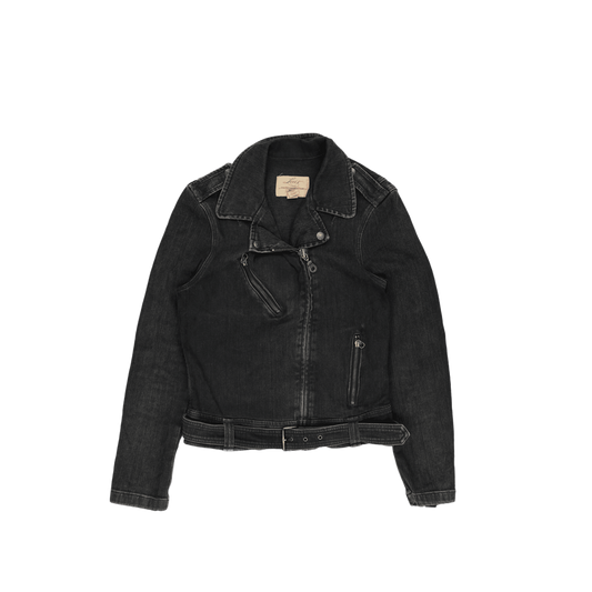 Levi's Black Denim Biker Jacket Medium Vintage Cotton