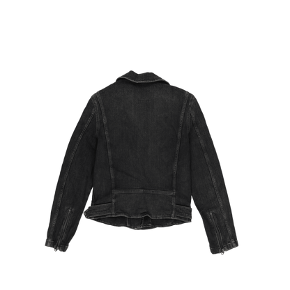 Levi's Black Denim Biker Jacket Medium Vintage Cotton
