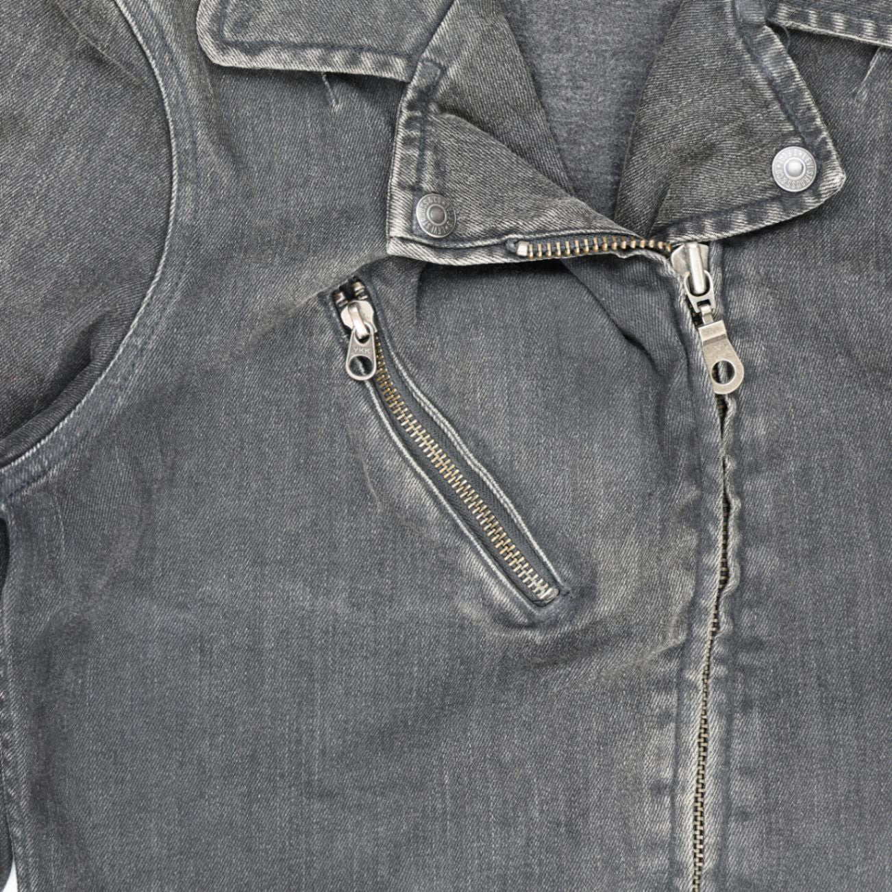 Levi's Black Denim Biker Jacket Medium Vintage Cotton