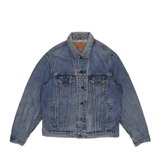 Levi's Vintage 70503-04 Blue Denim Trucker Jacket Size Large Cotton
