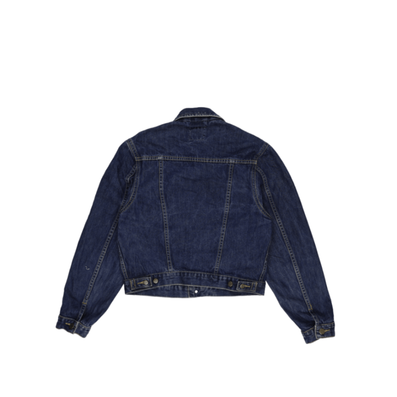 Lee Blue Denim Jacket Womens Medium 100 Percent Cotton Collared