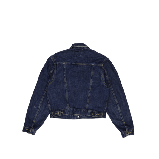 Lee Blue Denim Jacket Womens Medium 100 Percent Cotton Collared