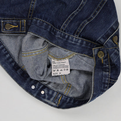 Lee Blue Denim Jacket Womens Medium 100 Percent Cotton Collared