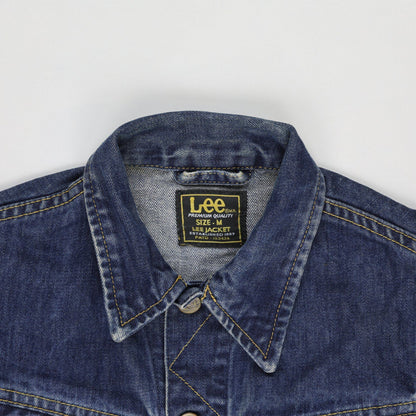 Lee Blue Denim Jacket Womens Medium 100 Percent Cotton Collared