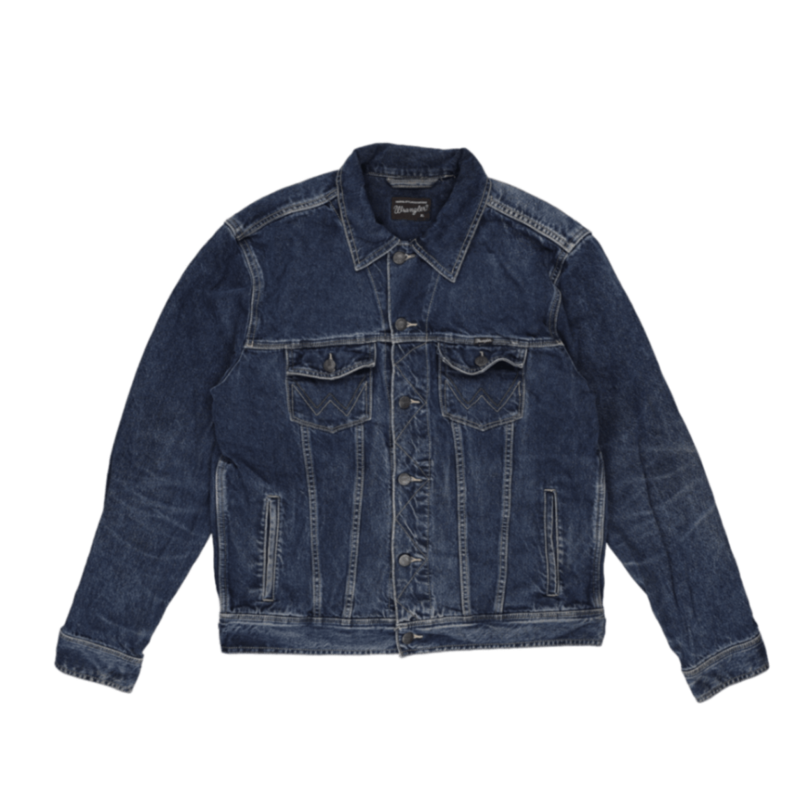 Wrangler Vintage Western Denim Jacket Blue XL Cotton
