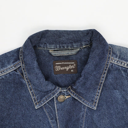 Wrangler Vintage Western Denim Jacket Blue XL Cotton