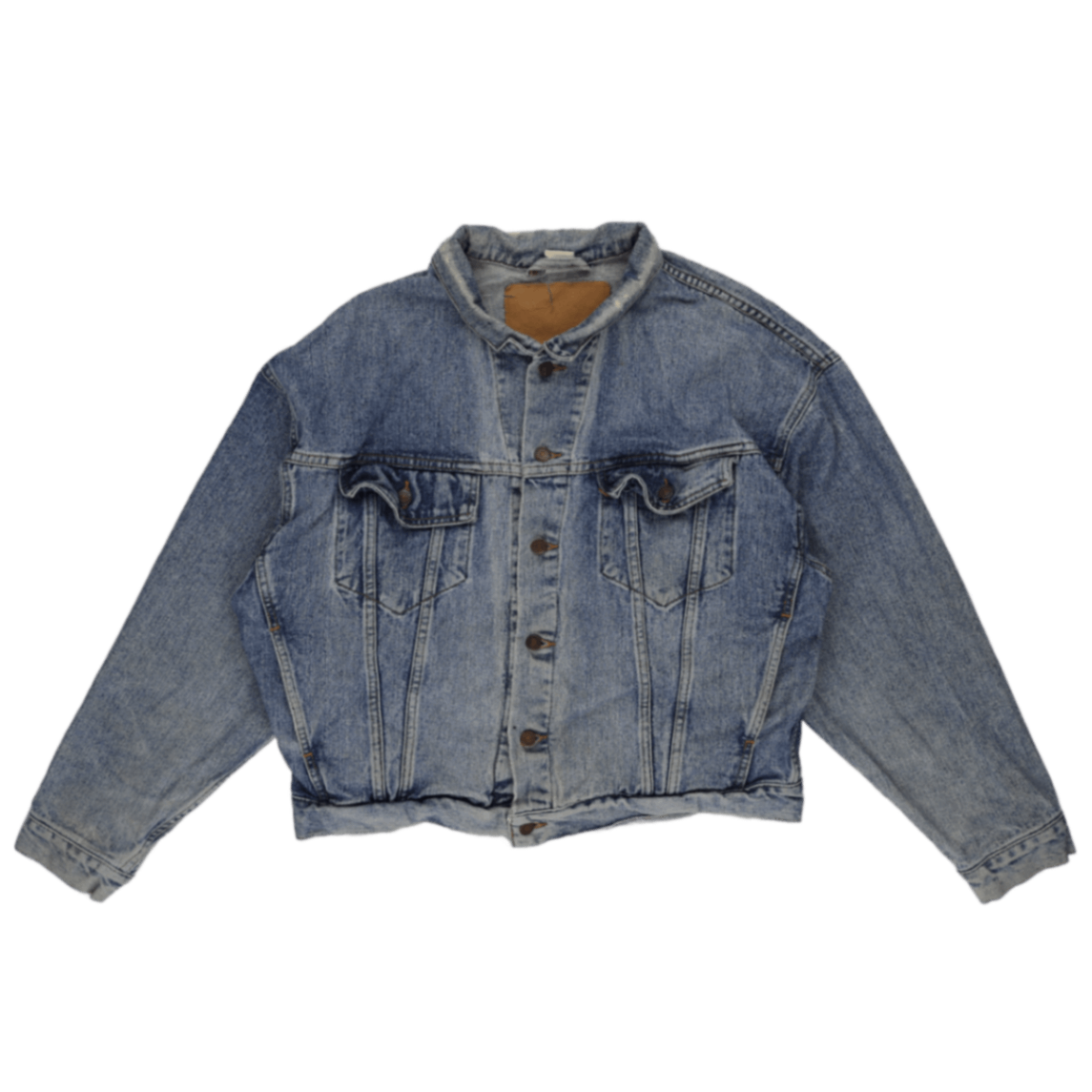 Levi's Vintage Blue Denim Trucker Jacket Medium Cotton Collared