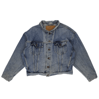 Levi's Vintage Blue Denim Trucker Jacket Medium Cotton Collared