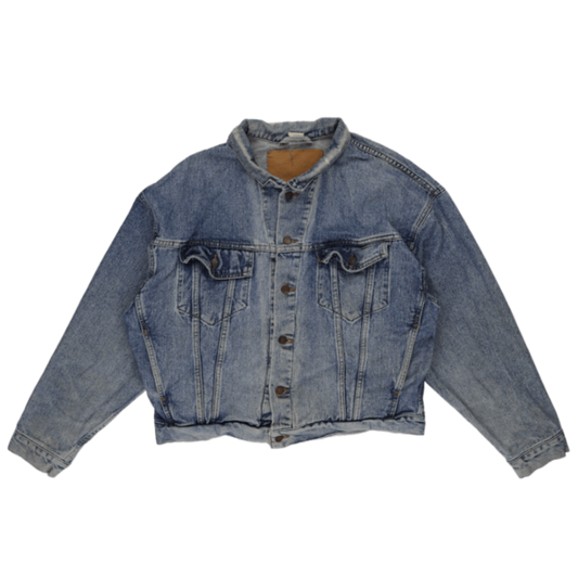 Levi's Vintage Blue Denim Trucker Jacket Medium Cotton Collared