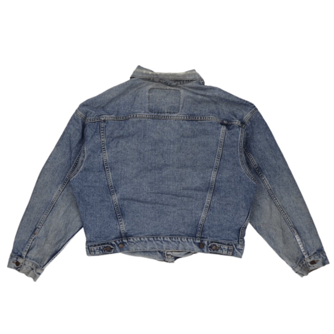 Levi's Vintage Blue Denim Trucker Jacket Medium Cotton Collared