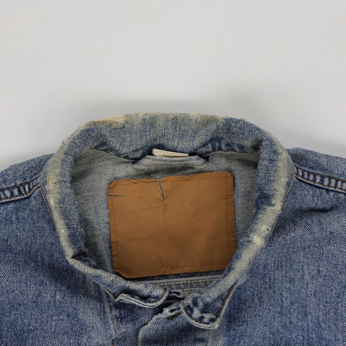 Levi's Vintage Blue Denim Trucker Jacket Medium Cotton Collared