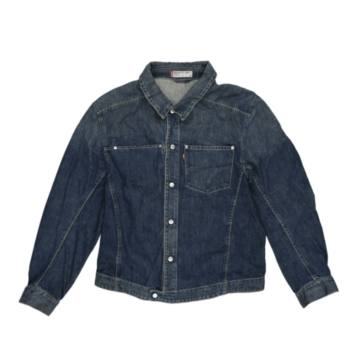Levi's Vintage Blue Denim Jacket Large Cotton Denim Collared Men's Outerwear