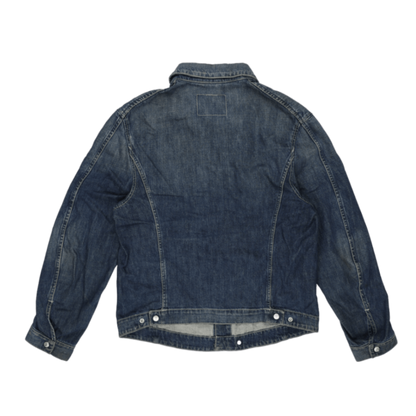 Levi's Vintage Blue Denim Jacket Large Cotton Denim Collared Men's Outerwear