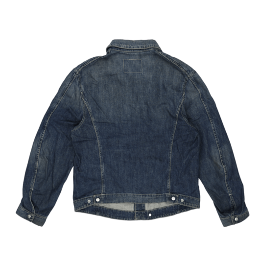 Levi's Vintage Blue Denim Jacket Large Cotton Denim Collared Men's Outerwear