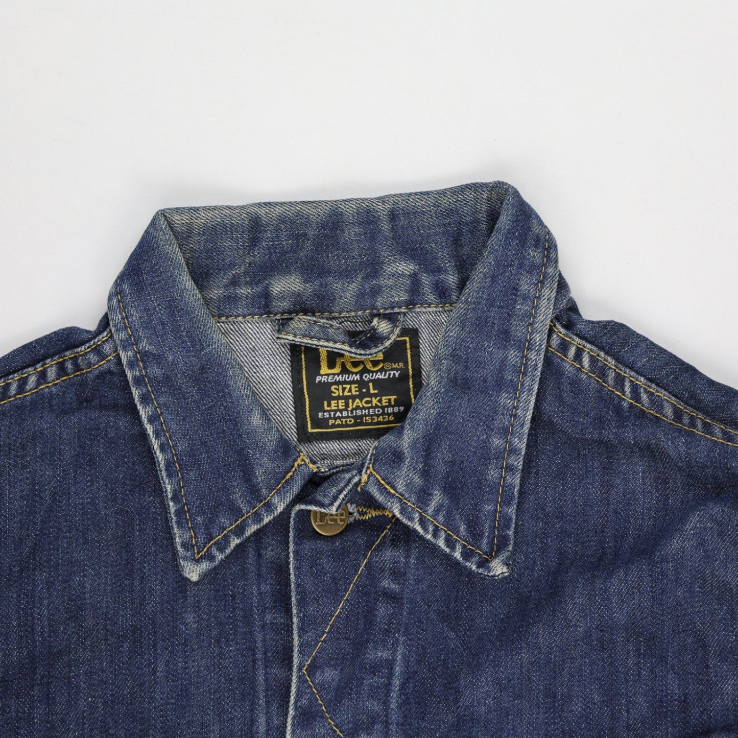 Lee Vintage Blue Denim Jacket Large Cotton