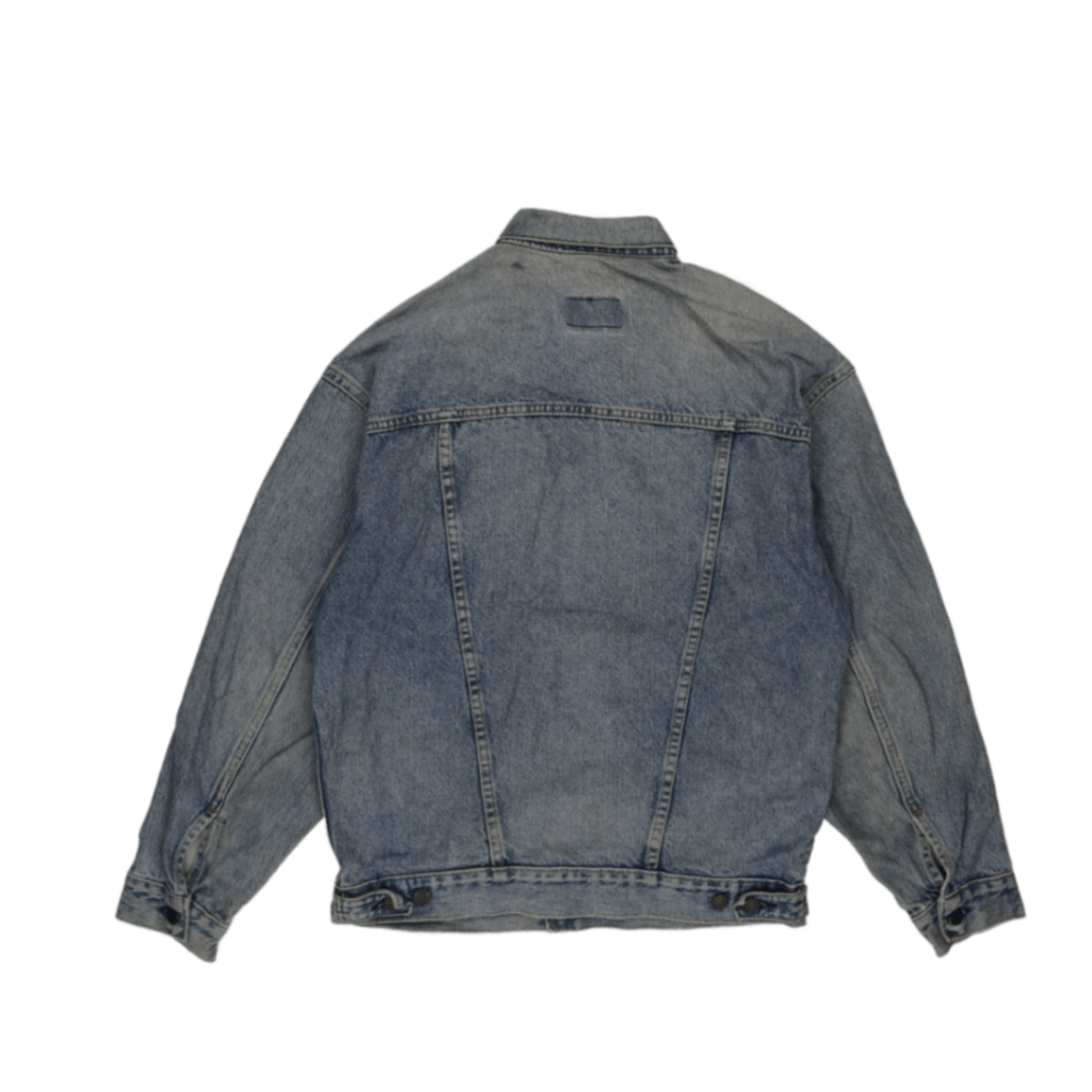 Carhartt Vintage Blue Denim Jacket Men's Size L Cotton Classic Collared