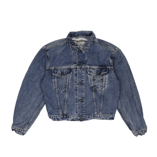 Levi's Vintage Blue Denim Trucker Jacket Size Medium Cotton