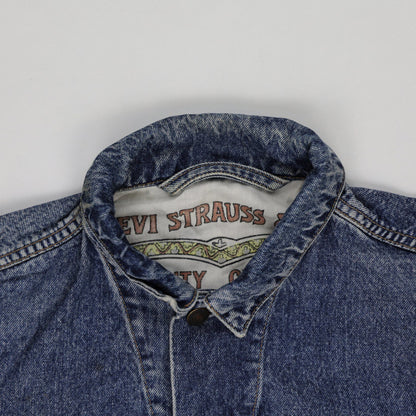 Levi's Vintage Blue Denim Trucker Jacket Size Medium Cotton