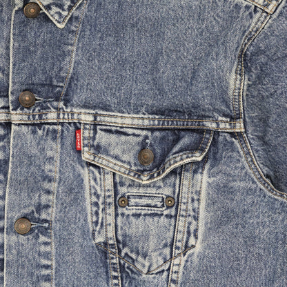 Levi's Vintage Blue Denim Trucker Jacket Size Medium Cotton