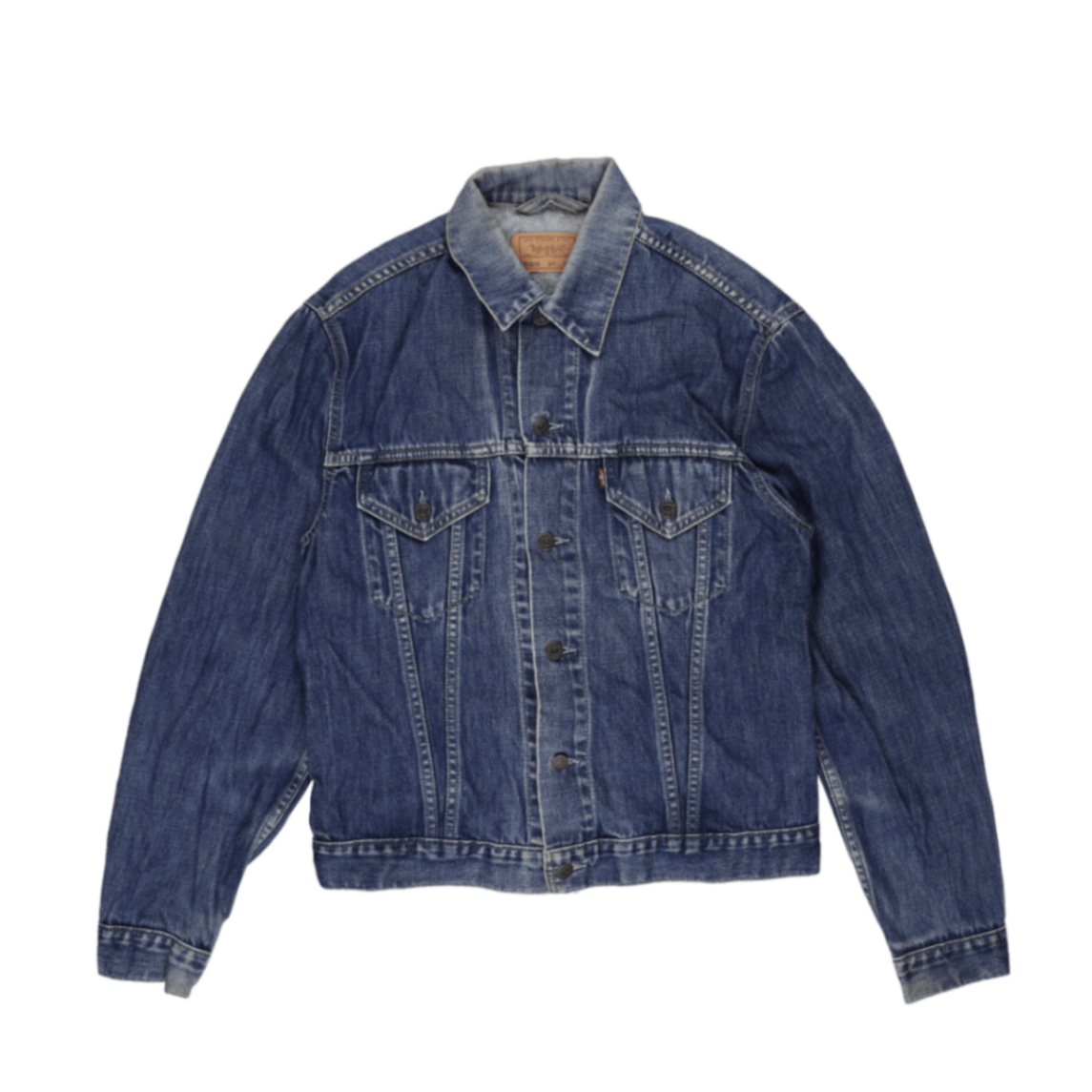 Levi's 70500 XL Vintage Blue Denim Trucker Jacket Cotton Collared