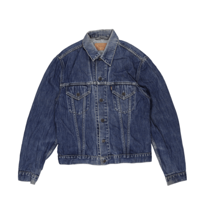 Levi's 70500 XL Vintage Blue Denim Trucker Jacket Cotton Collared