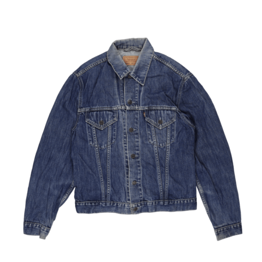 Levi's 70500 XL Vintage Blue Denim Trucker Jacket Cotton Collared