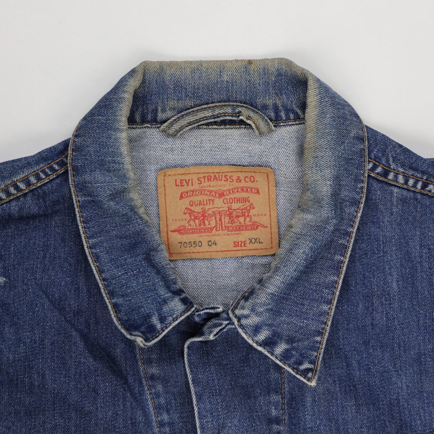 Levi's Vintage Denim Trucker Jacket Blue XXL Cotton
