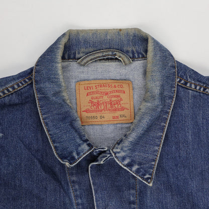 Levi's Vintage Denim Trucker Jacket Blue XXL Cotton