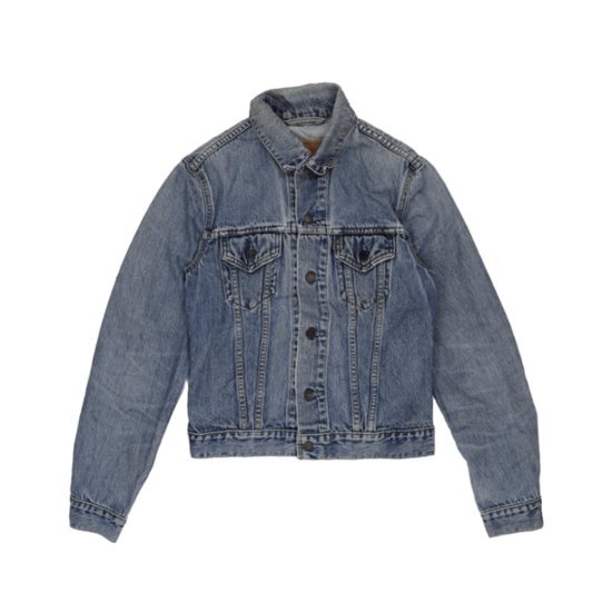 Levi's Vintage Medium Blue Denim Trucker Jacket Women's Medium Cotton