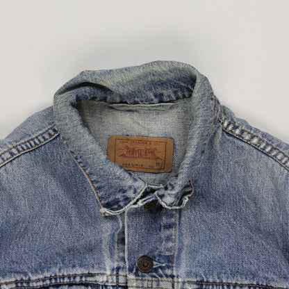 Levi's Vintage Medium Blue Denim Trucker Jacket Women's Medium Cotton