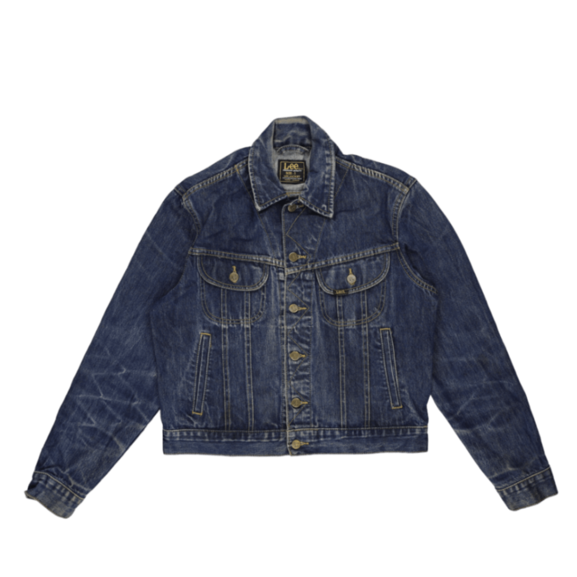 Lee Vintage Blue Denim Jacket Size Small Cotton Denim Collared