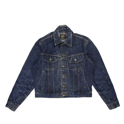 Lee Vintage Blue Denim Jacket Size Small Cotton Denim Collared