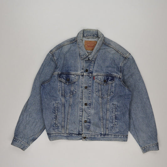 Levi's XL 70503 Vintage Denim Jacket Classic Blue Unisex Cotton Denim Collared