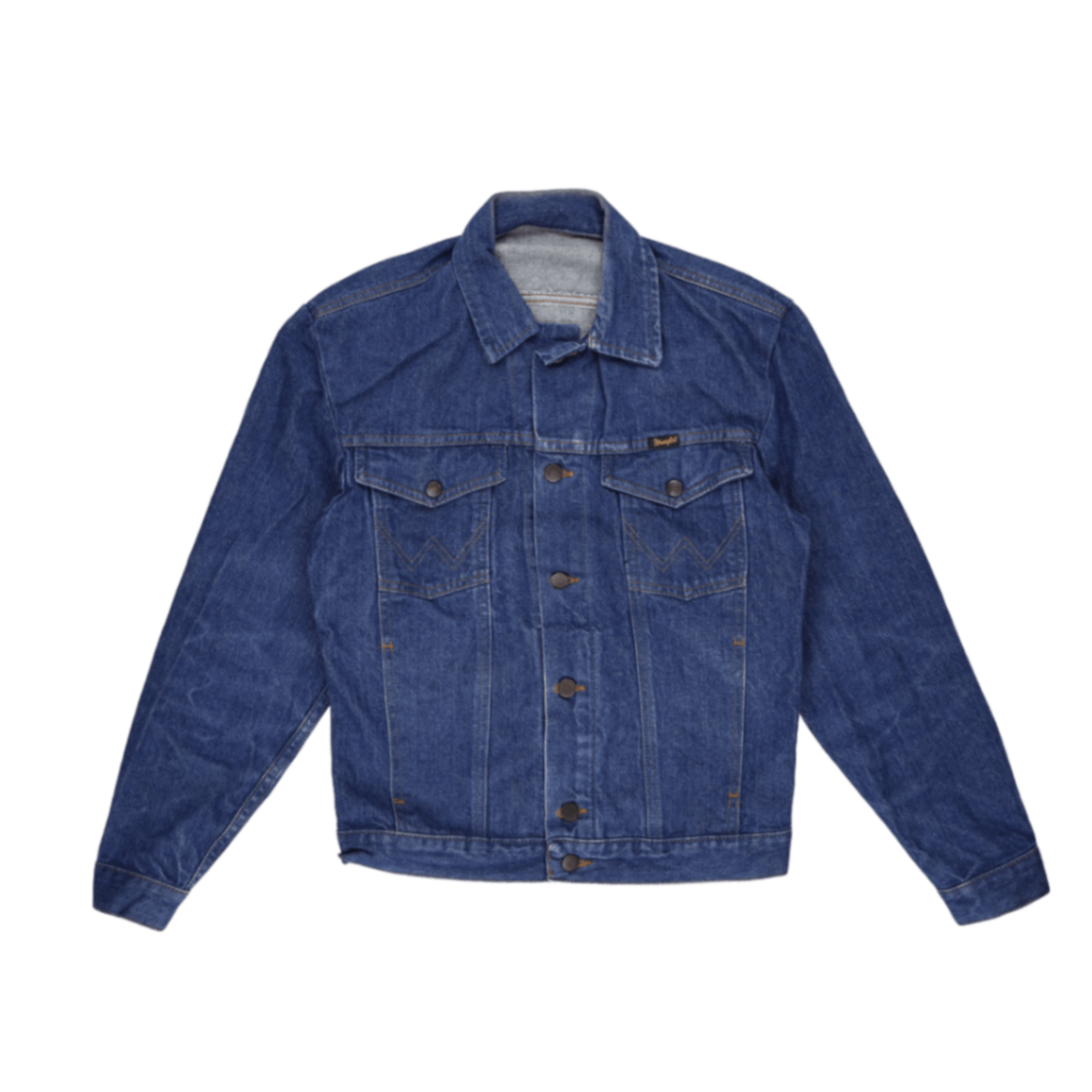 Wrangler Vintage Blue Denim Trucker Jacket Large Cotton