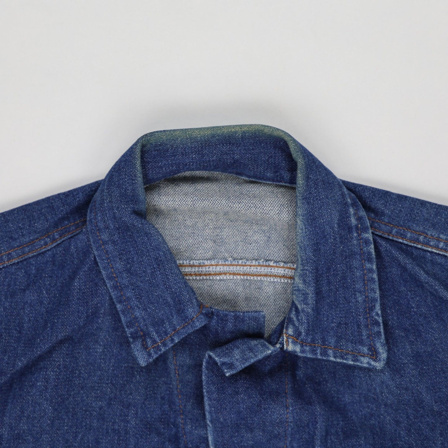 Wrangler Vintage Blue Denim Trucker Jacket Large Cotton
