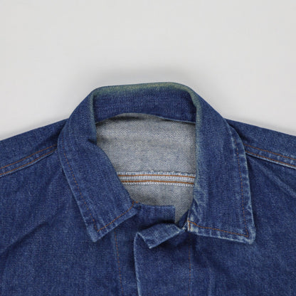 Wrangler Vintage Blue Denim Trucker Jacket Large Cotton