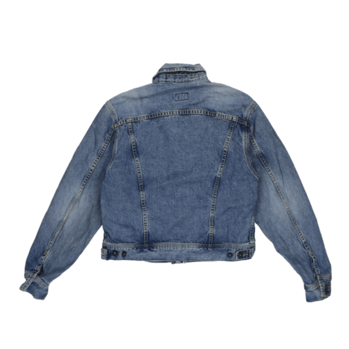 Lee Vintage Light Blue Denim Jacket Unisex Medium 100 Percent Cotton Western Style Collared