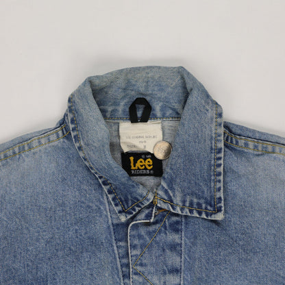 Lee Vintage Light Blue Denim Jacket Unisex Medium 100 Percent Cotton Western Style Collared